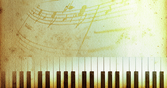 Close-up of piano keys